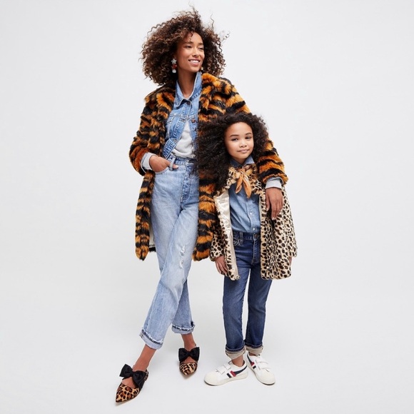 J. Crew Collection Tiger Faux Fur Coat in Caramel Black - Picture 12 of 16